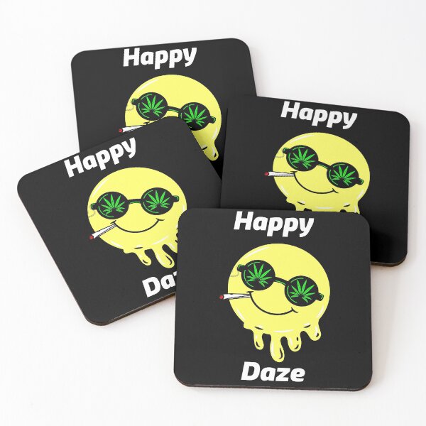 Item preview, Happy Daze - Weed / Pot Smoker Design designed and sold by 1chillin.