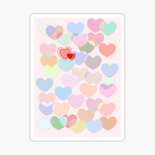 Pink collage Sticker