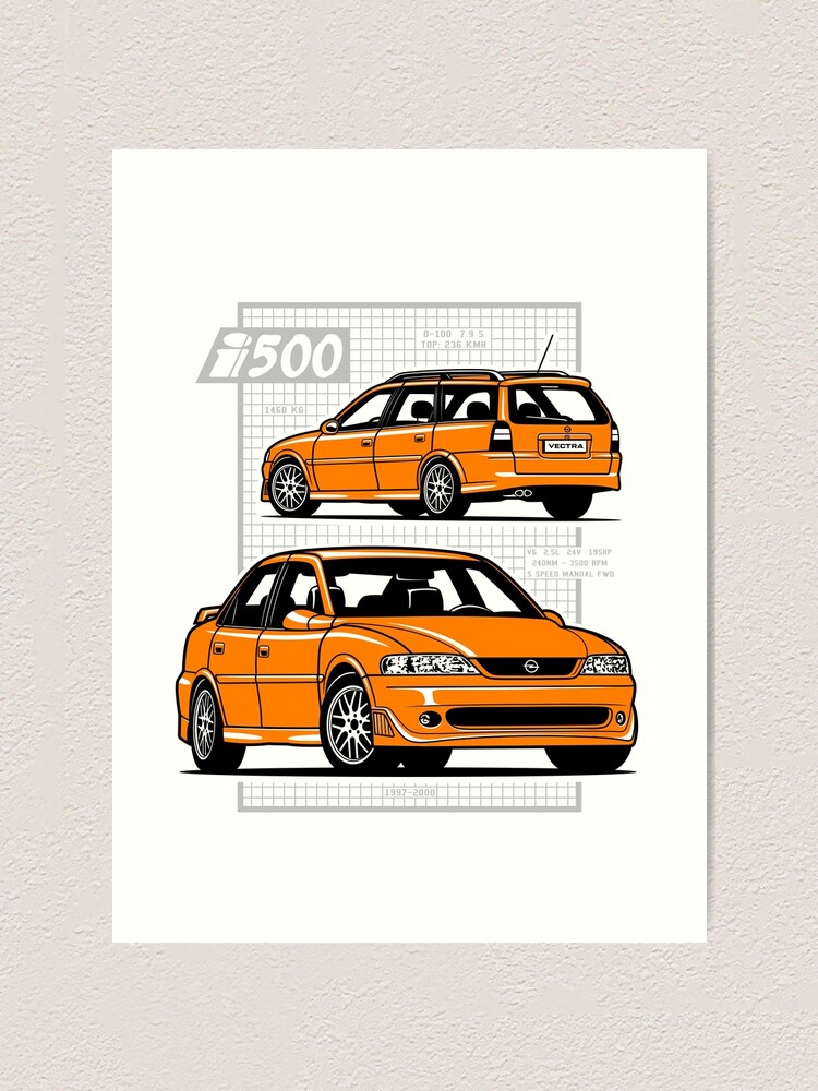 Vectra B I500 (orange) Art Print for Sale by Vitorooh