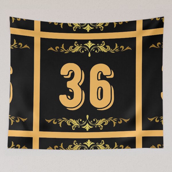 Item preview, Number 36 designed and sold by HappinessWorld.