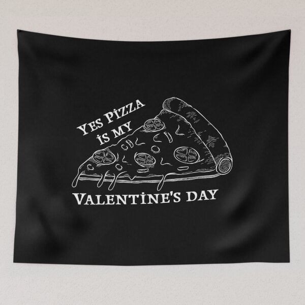Item preview, Pizza is my valentine, Pizza Line art designed and sold by Rima Amin.