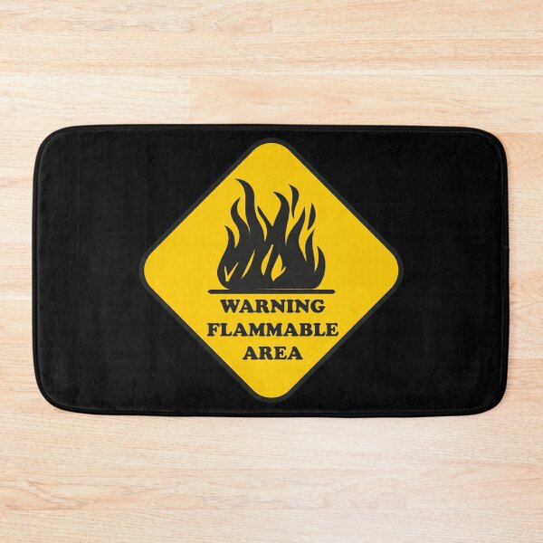 Item preview, WARNING FLAMMABLE AREA designed and sold by RedoneDesignART ⭐⭐⭐⭐⭐.