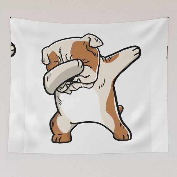 Aperçu de l'œuvre Bulldog anglais animal de compagnie dacing funny dog chiens créée et vendue par Coolstuff4you71.