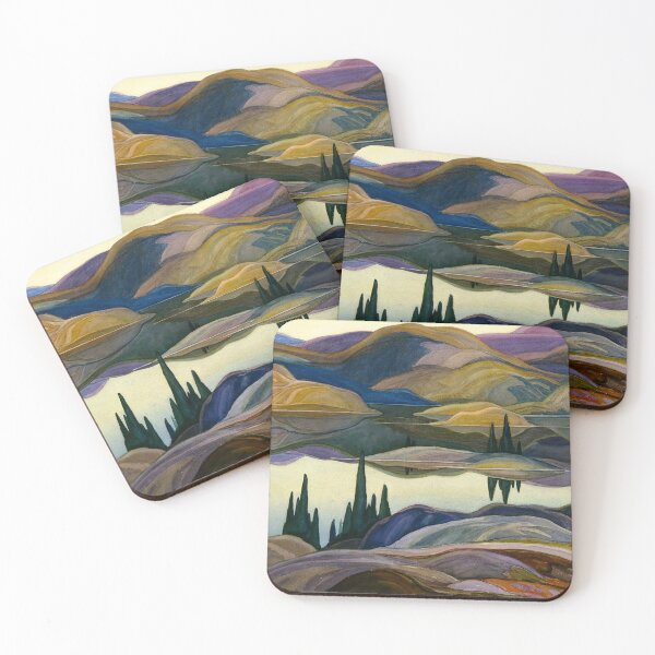 Item preview, Canadian Landscape Franklin Carmichael Art Nouveau Post-Impressionism Mirror Lake  designed and sold by Ejaaz.