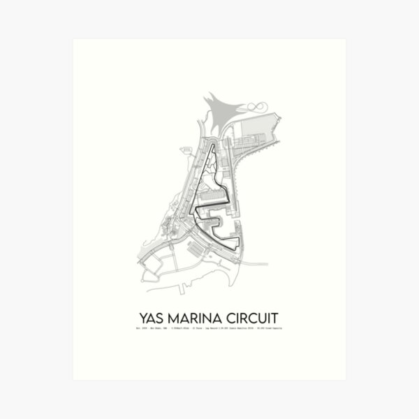 Item preview, Yas Marina Circuit - Abu Dhabi Grand Prix Motor Racing Track Design designed and sold by d25bev.