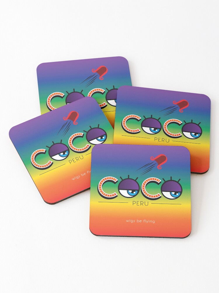 Thumbnail 1 of 5, Coasters (Set of 4), Coco pride edition designed and sold by Raul-Raziel.