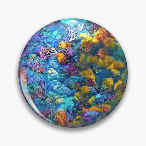 Item preview, Deepdream marine floral fractalize space abstraction designed and sold by blackhalt.