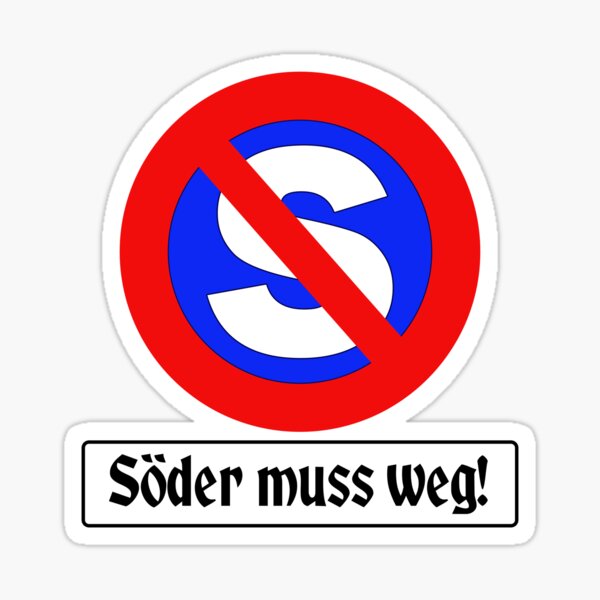 SÖDER MUST GO! Södolf | satire Sticker