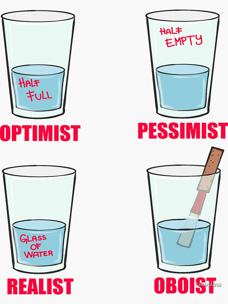 "Optimist Pessimist Realist Oboist awesome unique gift ideas for oboe