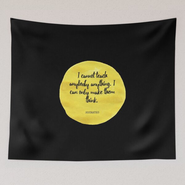 Item preview, Socrates - I cannot teach anybody anything. I can only make them think designed and sold by SocraticQuotes.