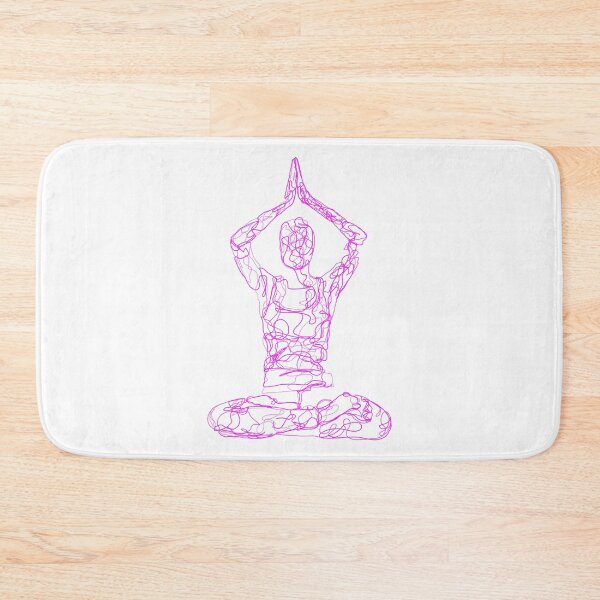 Item preview, Contour Line Yoga-Crown Chakra Seated Prayer Pose 2 designed and sold by FranksArtWorld.