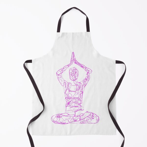 Item preview, Contour Line Yoga-Crown Chakra Seated Prayer Pose 2 designed and sold by FranksArtWorld.