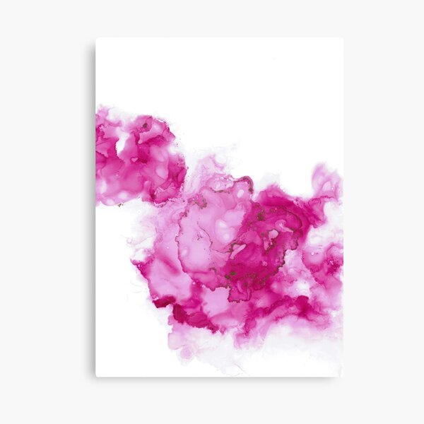 Berry alcohol ink Canvas Print