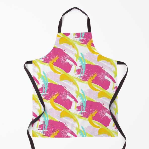 Item preview, Colorful baby pink Abstract brush strokes acrylic paint designed and sold by Milatoo.