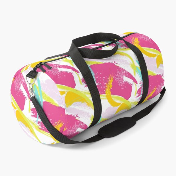 Item preview, Colorful baby pink Abstract brush strokes acrylic paint designed and sold by Milatoo.