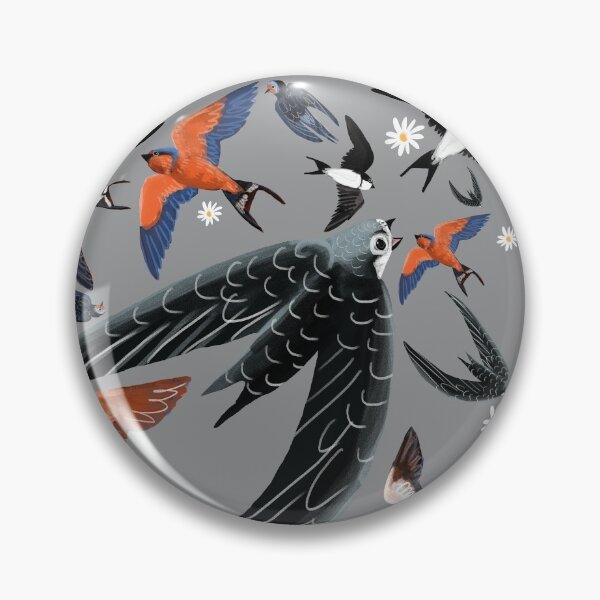 Item preview, Swallows and swift pattern Ultimate grey version designed and sold by belettelepink.