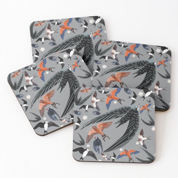 Item preview, Swallows and swift pattern Ultimate grey version designed and sold by belettelepink.