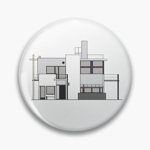 Item preview, Mordern mid-century architecture - Rietveld Schröder house illustration designed and sold by artsyvectors.