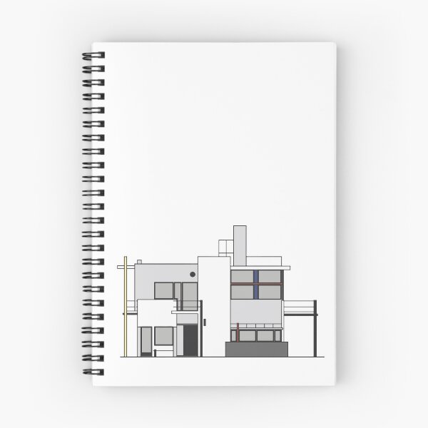 Item preview, Mordern mid-century architecture - Rietveld Schröder house illustration designed and sold by artsyvectors.