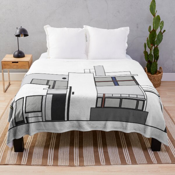 Item preview, Mordern mid-century architecture - Rietveld Schröder house illustration designed and sold by artsyvectors.