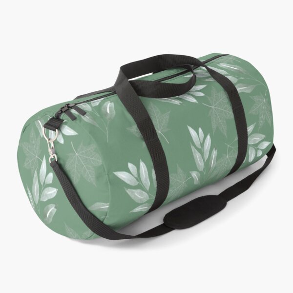Item preview, White leaves on gray-green designed and sold by Ninaeva.