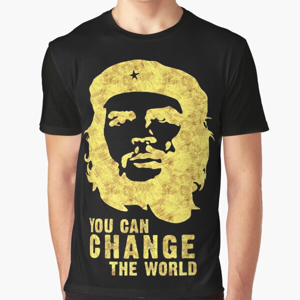  Che Guevara Revolution Vintage Political Guerrilla Quote T-Shirt  : Clothing, Shoes & Jewelry