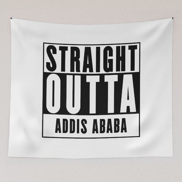 Item preview, Straight Outta Addis Ababa designed and sold by RandomStuffShop.