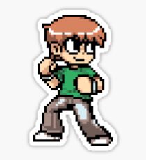Scott Pilgrim 8-bit art Sticker