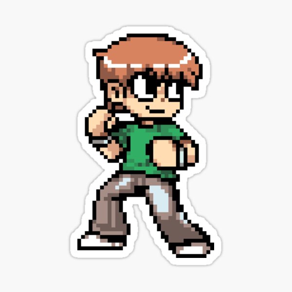 Item preview, Scott Pilgrim 8-bit art designed and sold by geninchuni.