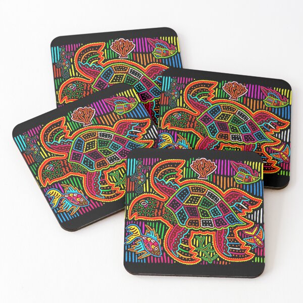 Item preview, Kuna Mola Design Turtle designed and sold by ejverf.