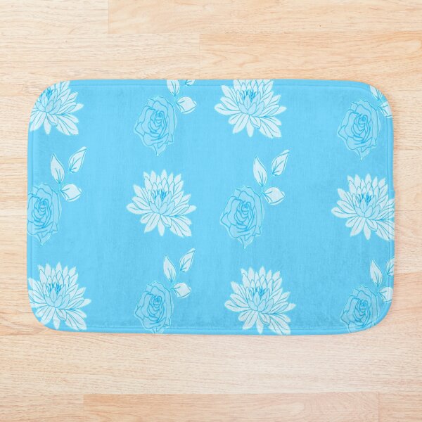 Item preview, Blue Floral Fun With Blue Background designed and sold by hardwork77.