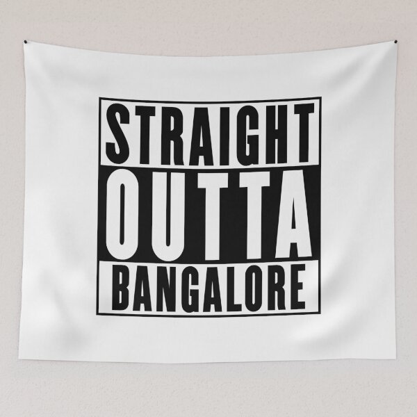 Item preview, Straight Outta Bangalore designed and sold by RandomStuffShop.