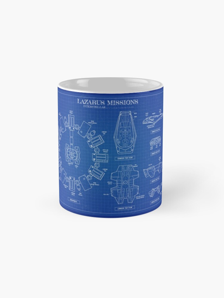 Spacex – tasse en céramique Rocket (Blueprint), tasse à café, thé