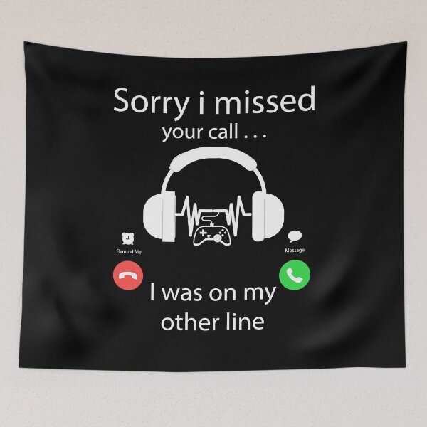 Item preview, Funny Humor Gaming Lover Headset Sorry i missed your call i was on my other line designed and sold by WhiteTears.