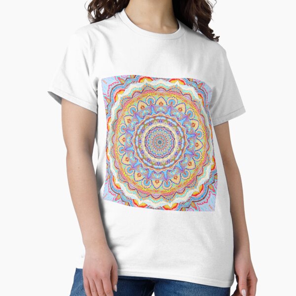Vista previa del artículo con la obra «Mandala, art naif, mandala art, wall art, home deco, meditación, yoga, curación, actitud Zen», diseñado y vendido por SandrineK.