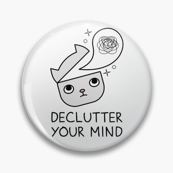 Item preview, Declutter Your Mind. Cat Get Rid Of Unwanted Thoughts  designed and sold by TashaVector.