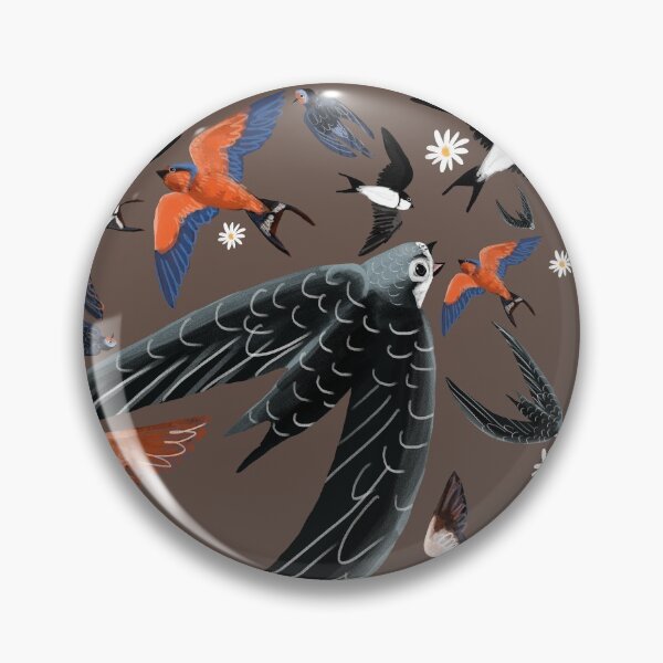 Item preview, Swallows and swift pattern chocolate version designed and sold by belettelepink.