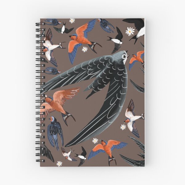 Item preview, Swallows and swift pattern chocolate version designed and sold by belettelepink.