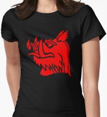 Camiseta entallada Jabalí negro