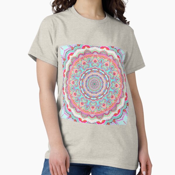 Vista previa del artículo con la obra «Mandala, art naif, mandala art, wall art, home deco, meditación, yoga, curación, actitud Zen», diseñado y vendido por SandrineK.