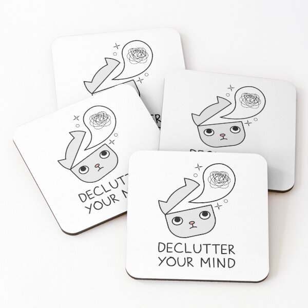 Item preview, Declutter Your Mind. Cat Get Rid Of Unwanted Thoughts  designed and sold by TashaVector.