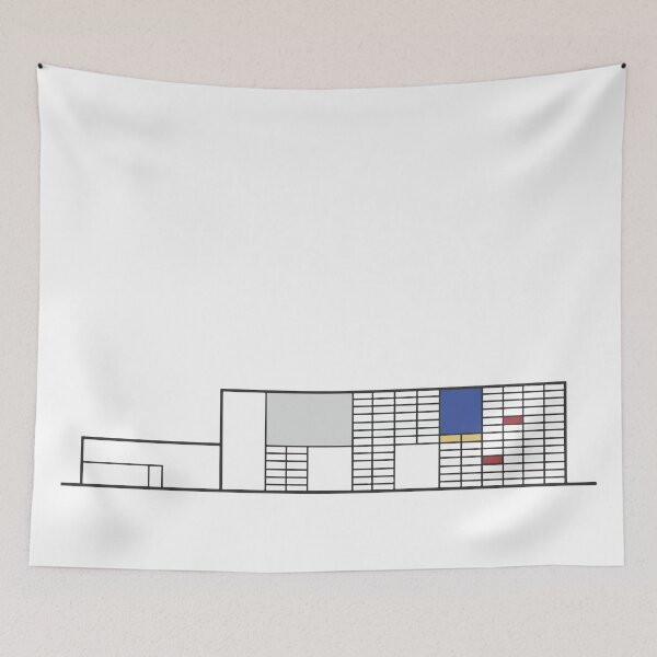 Item preview, Modern mid-century architecture - Eames house illustration designed and sold by artsyvectors.