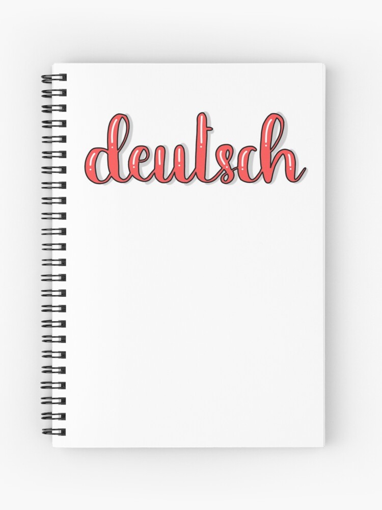 Cuaderno de espiral «Escuela de pegatinas alemana» de artistylili |  Redbubble