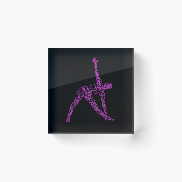 Item preview, Contour Line Yoga-Crown Chakra The Triangle Pose designed and sold by FranksArtWorld.