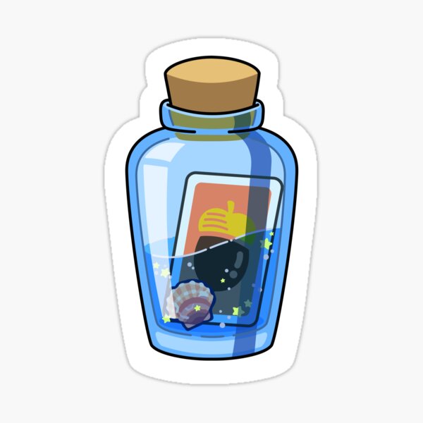 DIY Nachricht Flasche Sticker