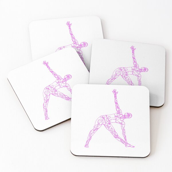 Item preview, Contour Line Yoga-Crown Chakra The Triangle Pose designed and sold by FranksArtWorld.