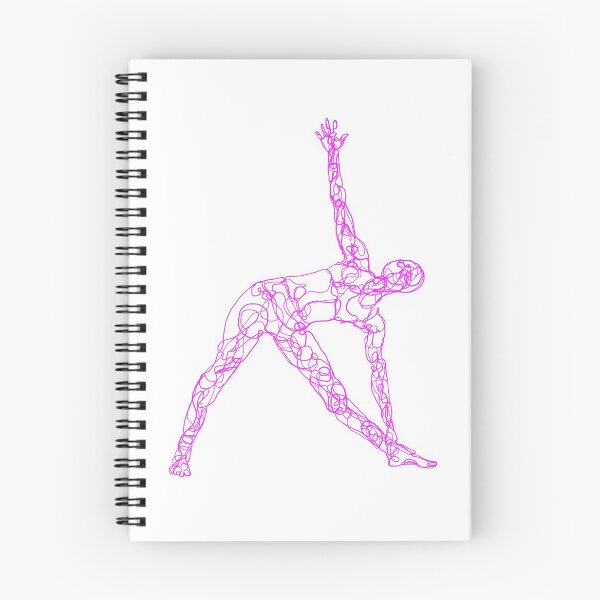 Item preview, Contour Line Yoga-Crown Chakra The Triangle Pose designed and sold by FranksArtWorld.