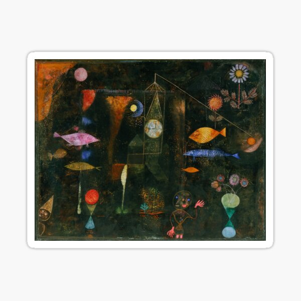 Paul Klee Schweizer Fischzauber Sticker