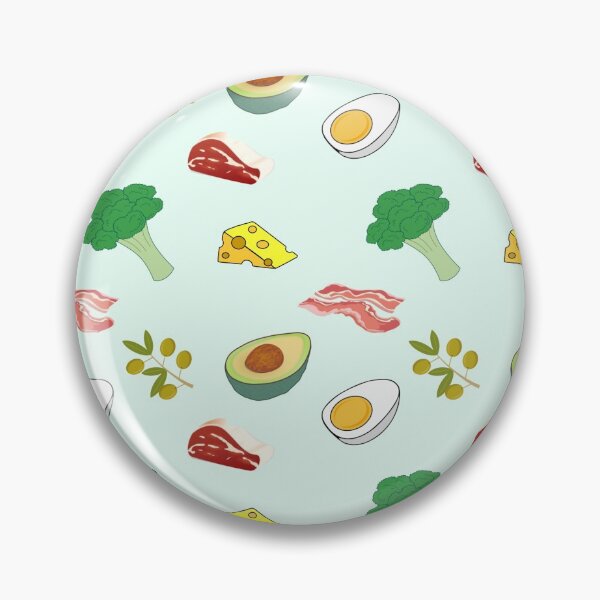 Item preview, Keto Diet High Fat Low Carb Food Pattern designed and sold by collegeplace.