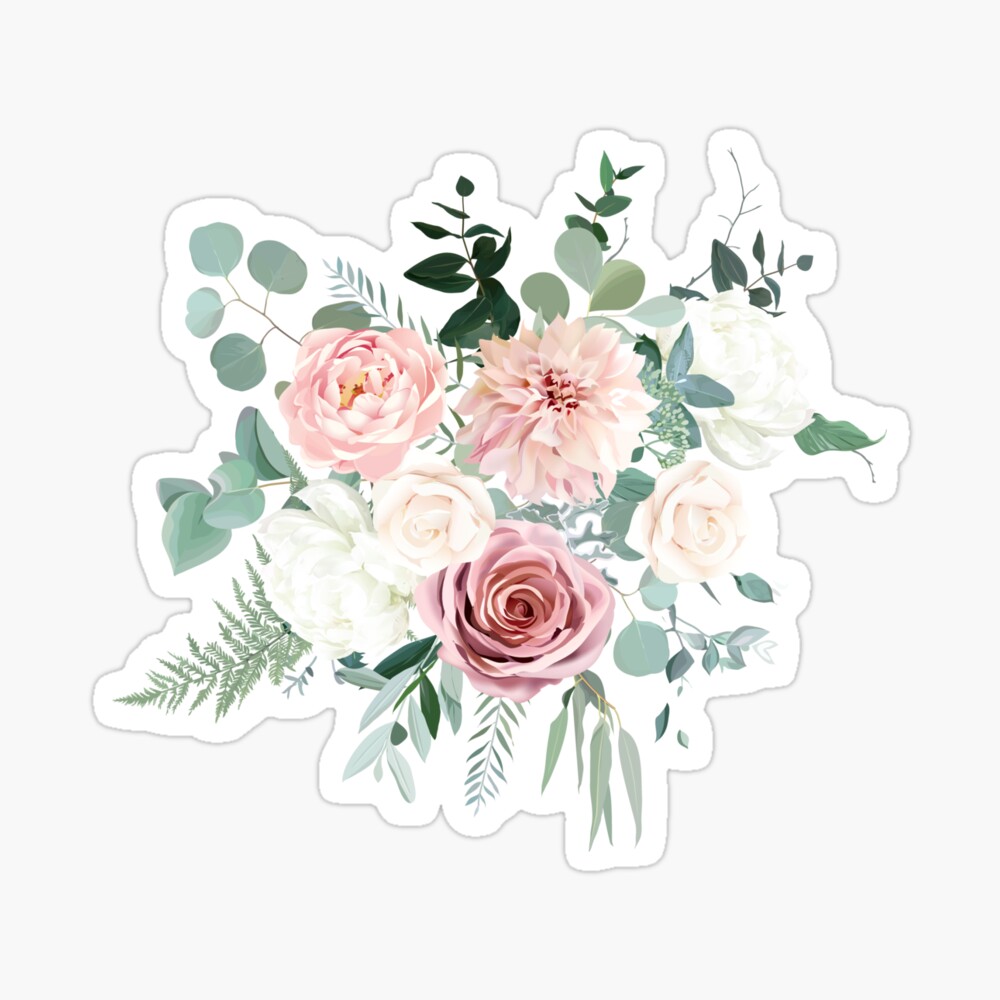 Personalised Ivory Cream Wedding Stickers Greenery Floral Wreath Sticker  for Wedding Favours, Invitations, Sweet Bags and More 